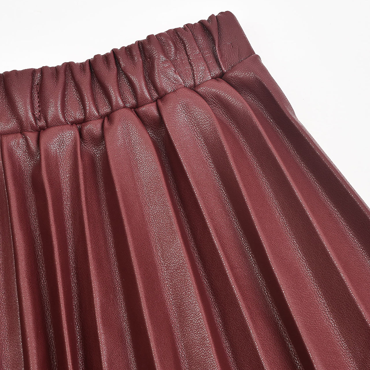 Hadas Pleated Pleather Skirt