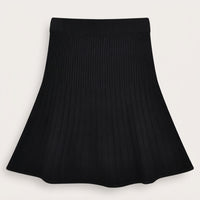 Pleated Knit Skirt