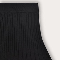 Pleated Knit Skirt
