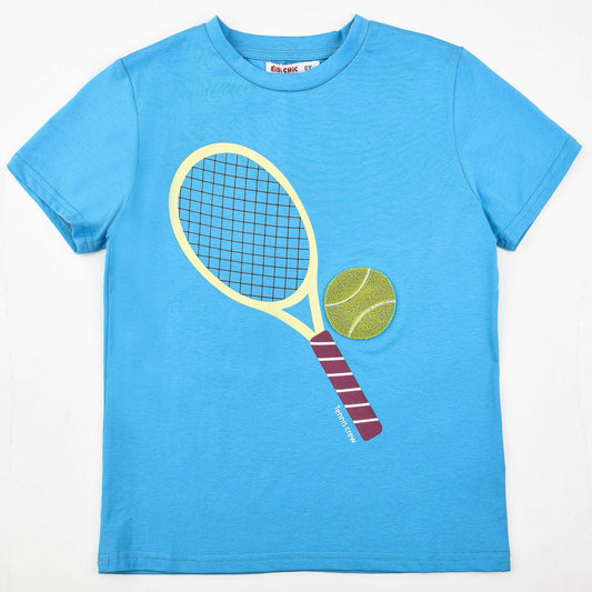 Boys Tennis Racket Tee