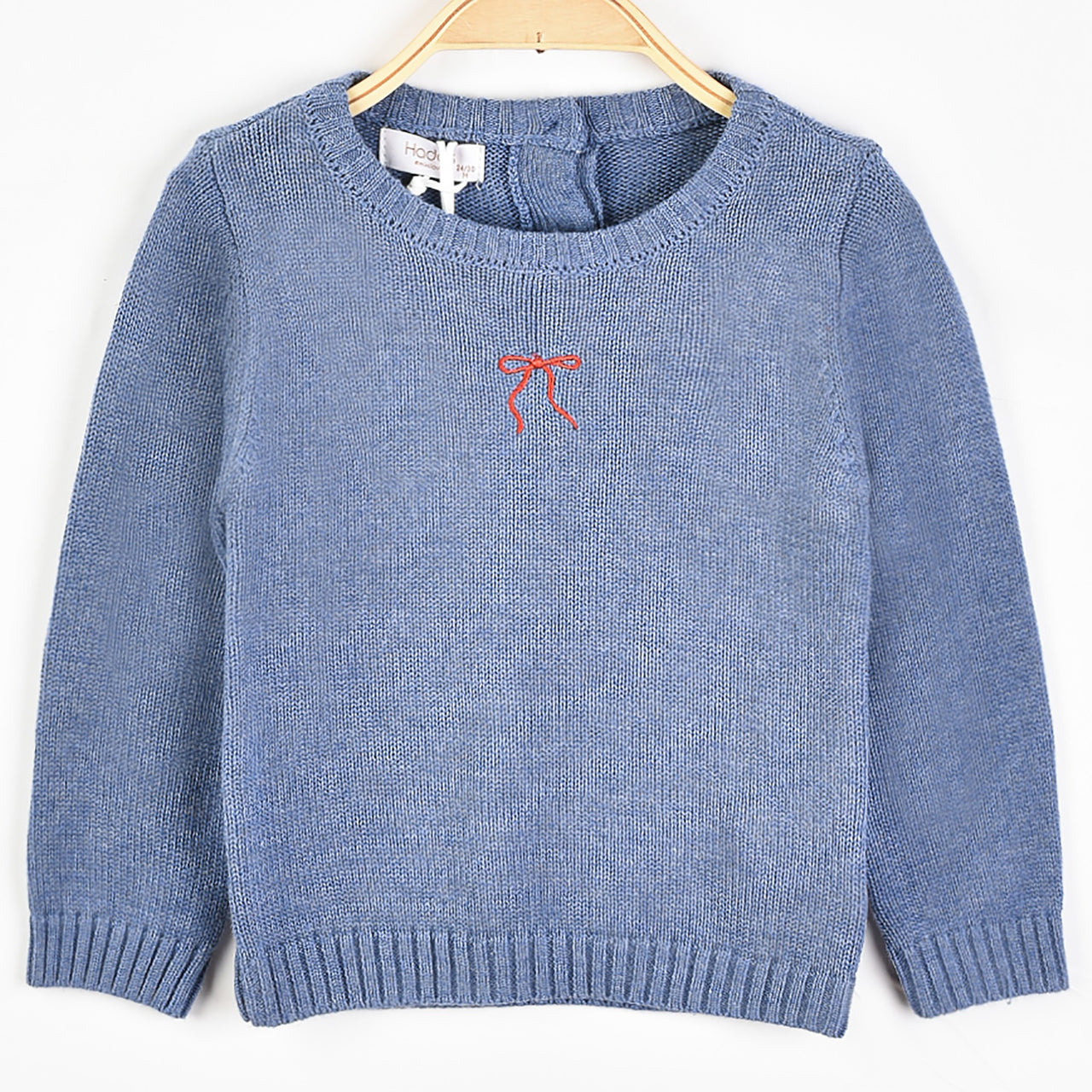 Hadas Bow Emb Knit Top