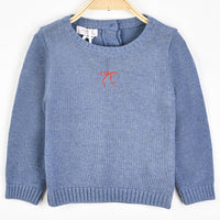 Hadas Bow Emb Knit Top