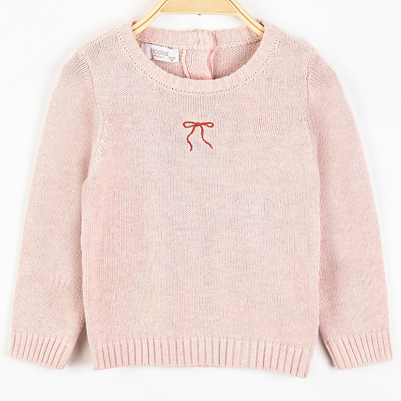 Hadas Bow Emb Knit Top
