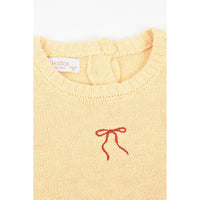 Hadas Bow Emb Knit Top