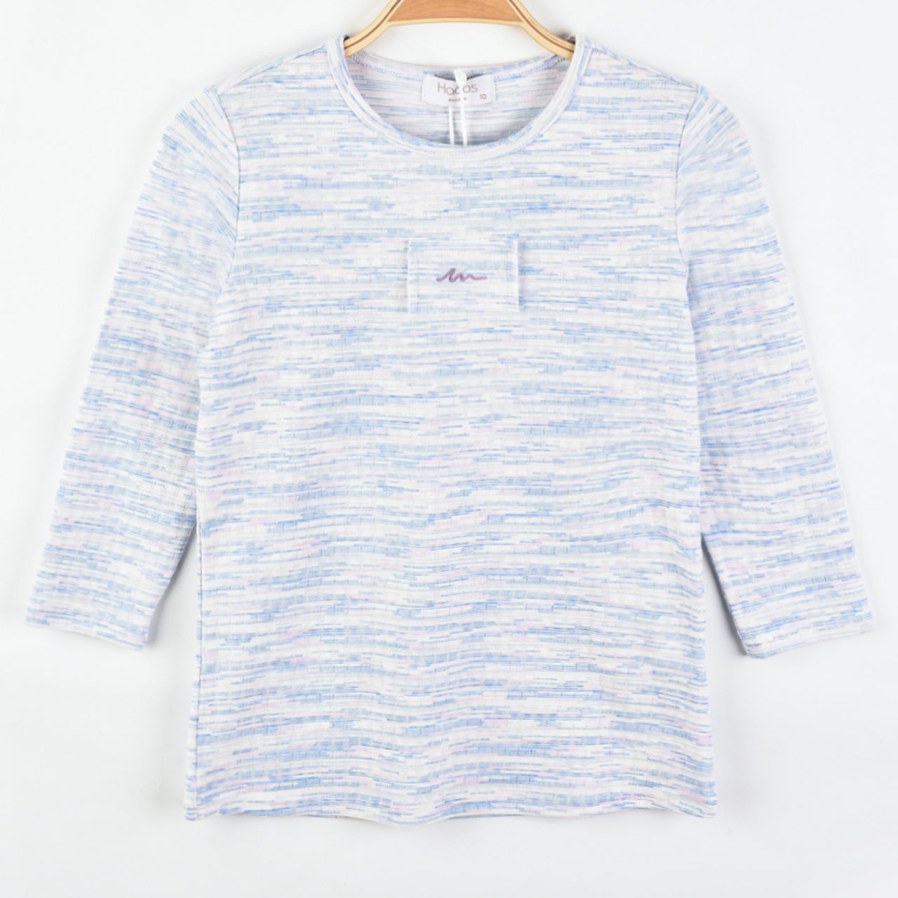 Hadas 3/4 Sleeve Colorful Fabric-T