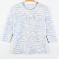 Hadas 3/4 Sleeve Colorful Fabric-T