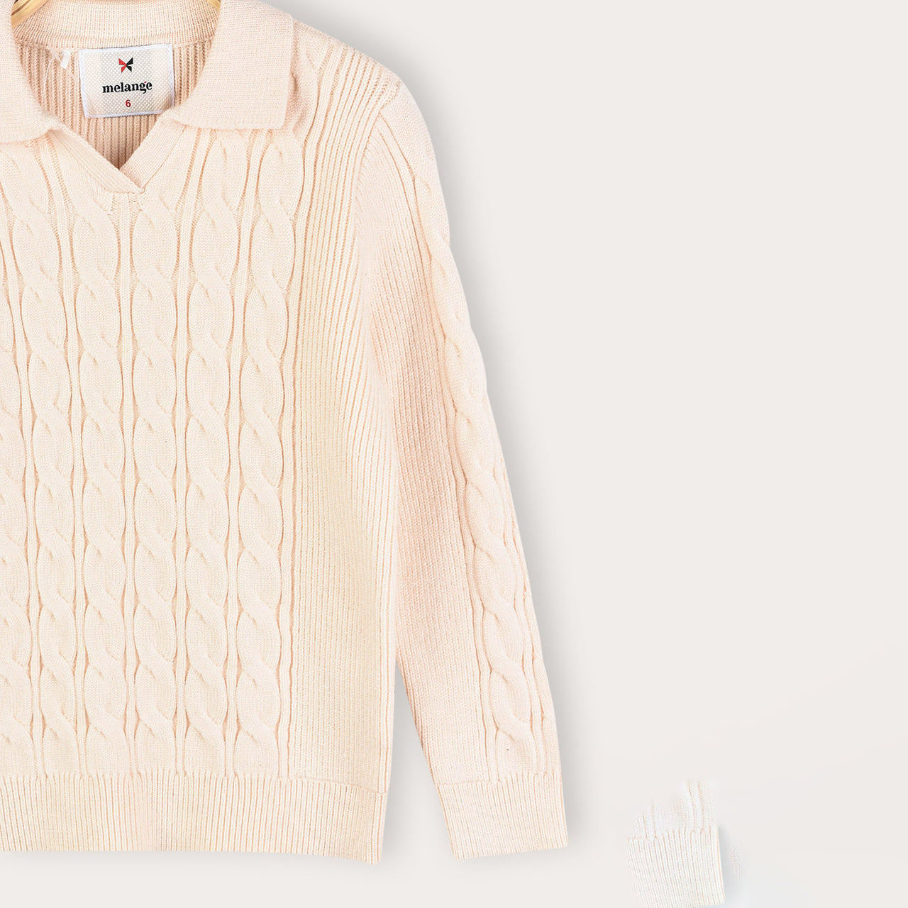 Melange Cables Sweater