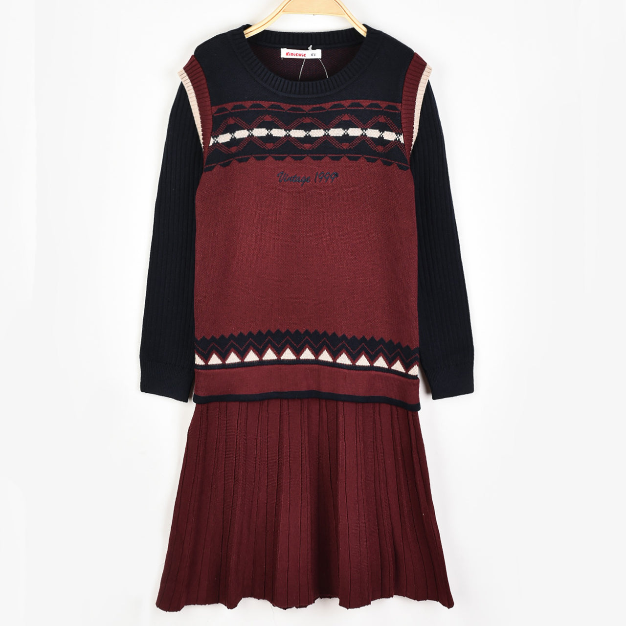Jacquard Knit Dress