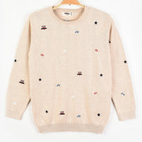 Melange Boys EMB Knit Sweater