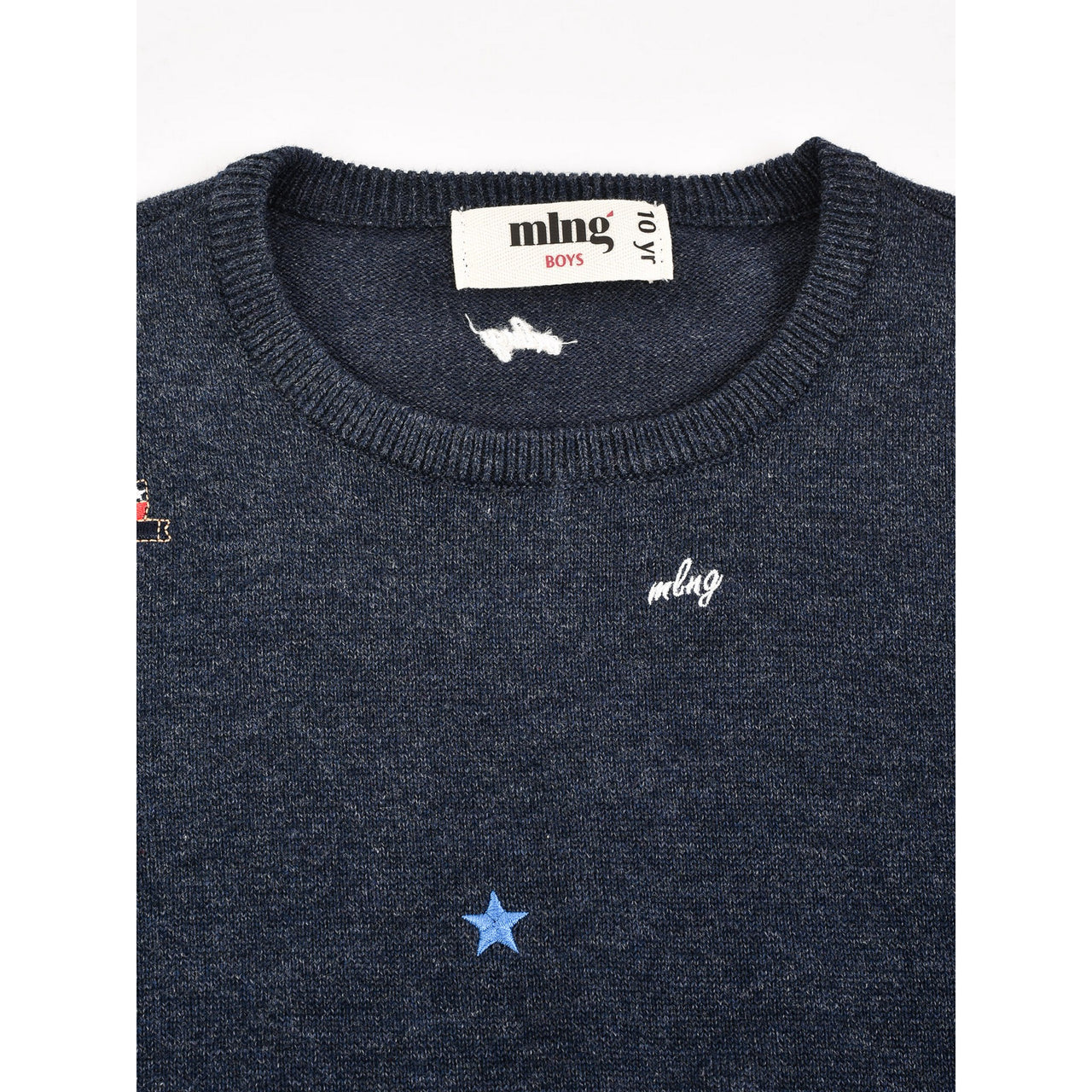 Melange Boys EMB Knit Sweater