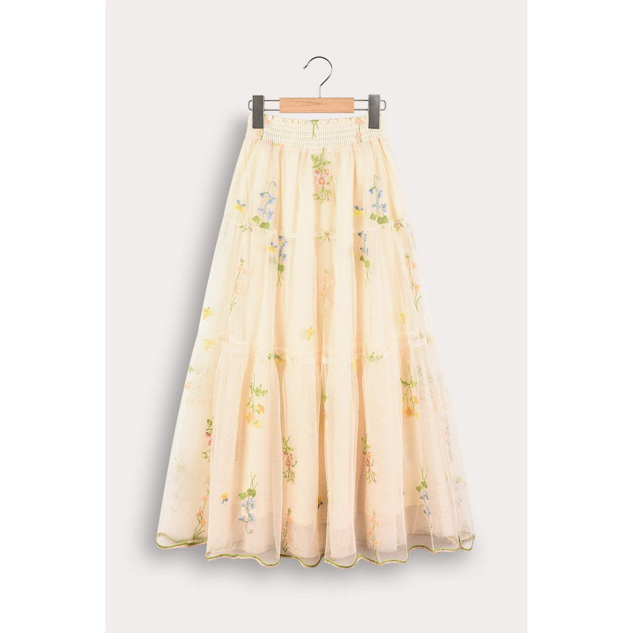Melange Floral Lace Skirt