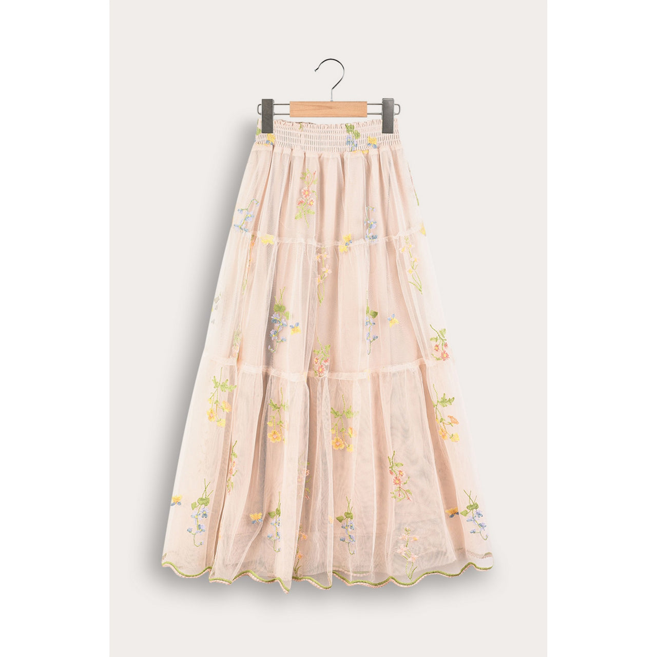 Melange Floral Lace Skirt