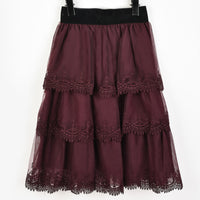 Melange Lace Tulle Skirt