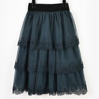 Melange Lace Tulle Skirt