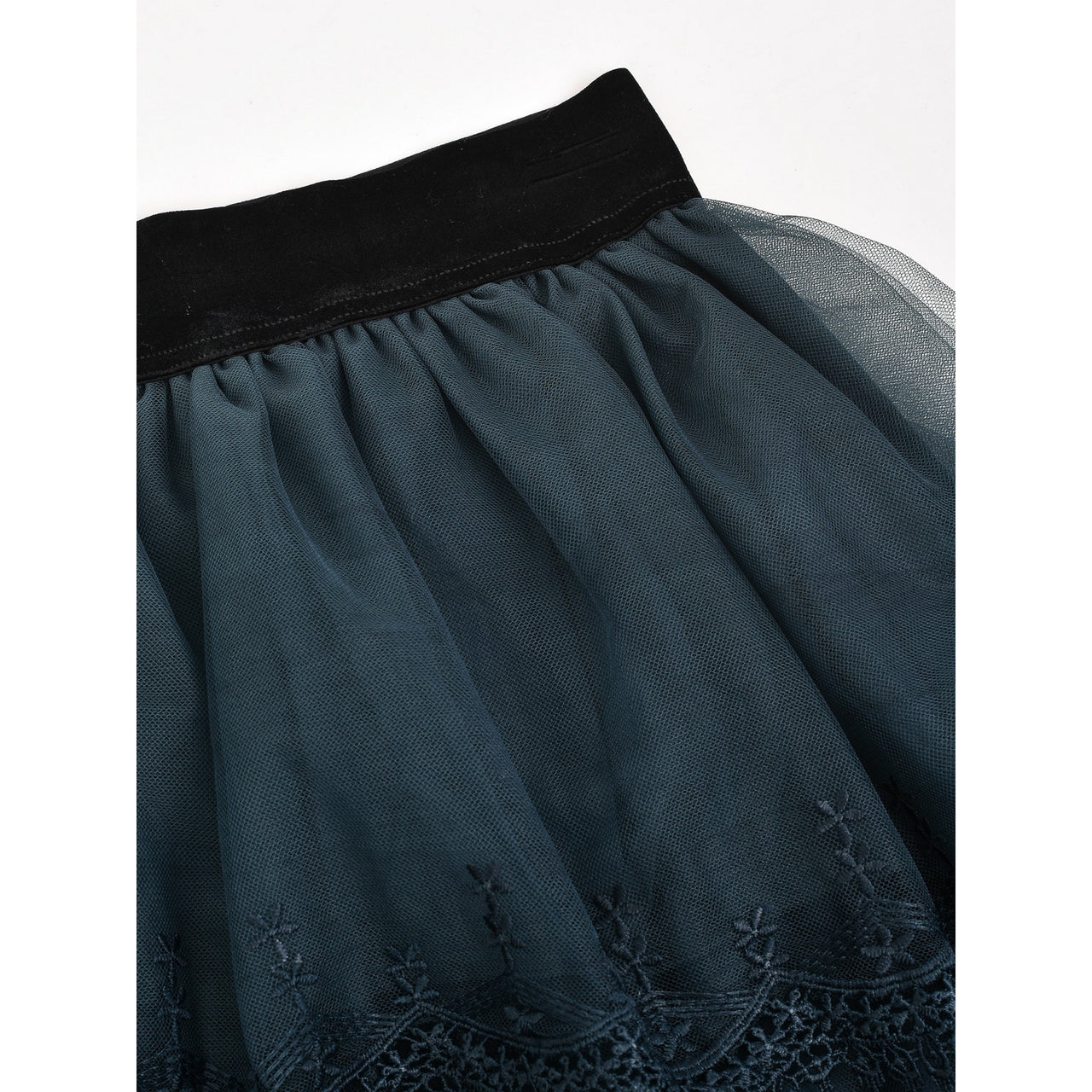Melange Lace Tulle Skirt