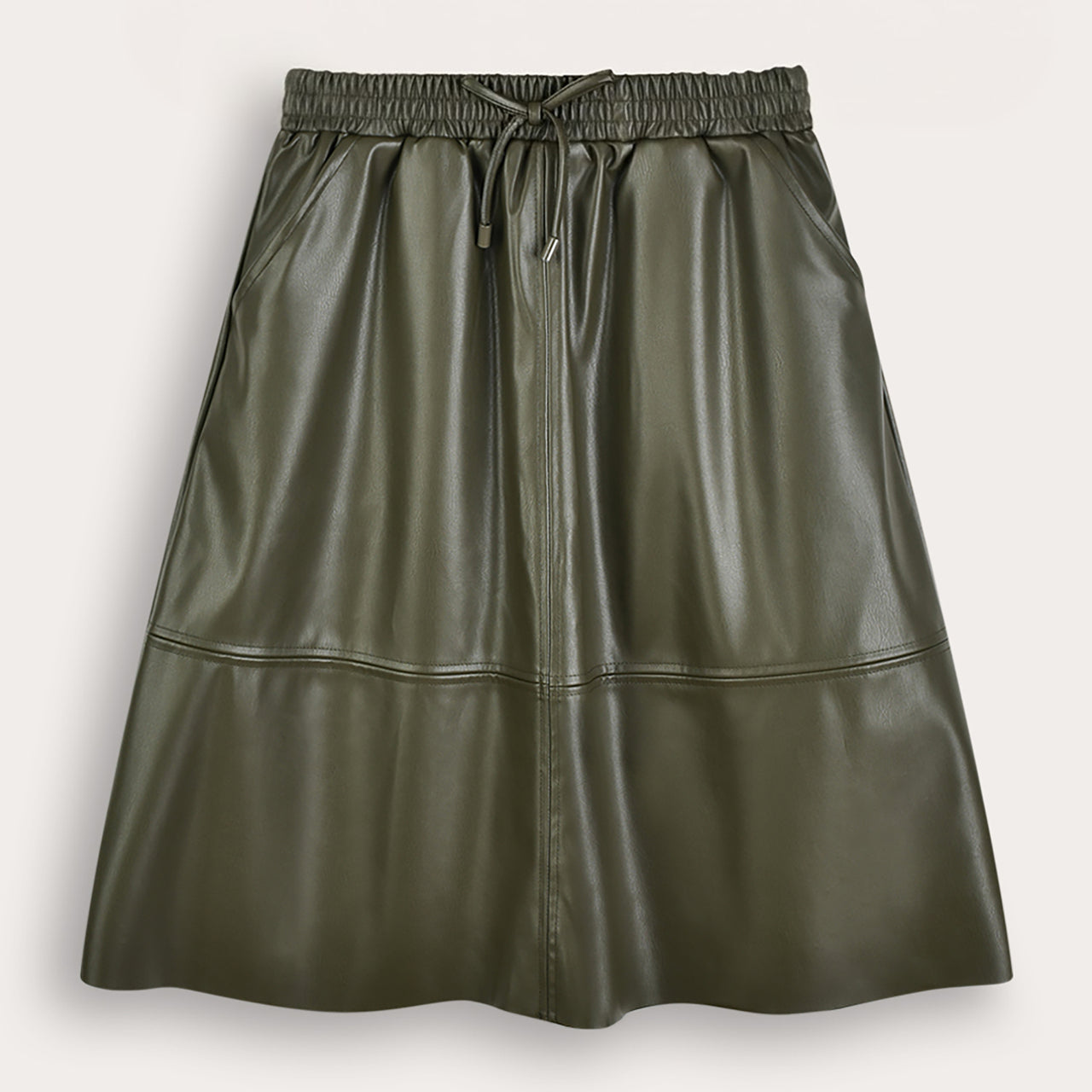 Melange Pleather Skirt