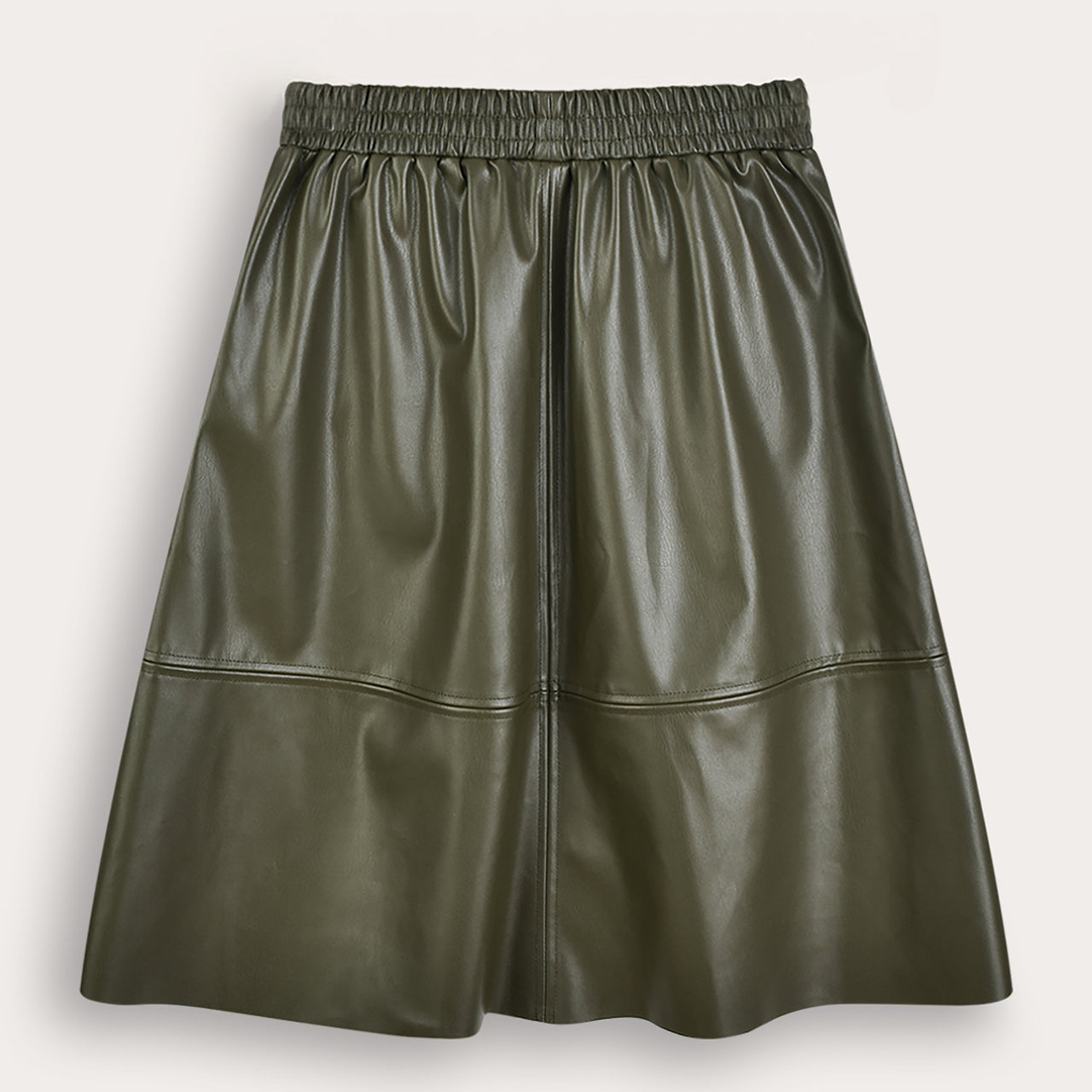 Melange Pleather Skirt