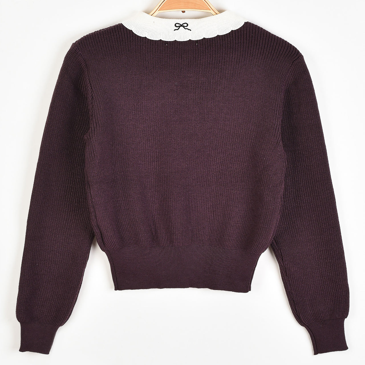 Melange Knit Blair Collar Top