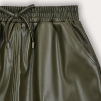 Melange Pleather Skirt
