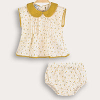 Baby Floral Pleated Set/Dress