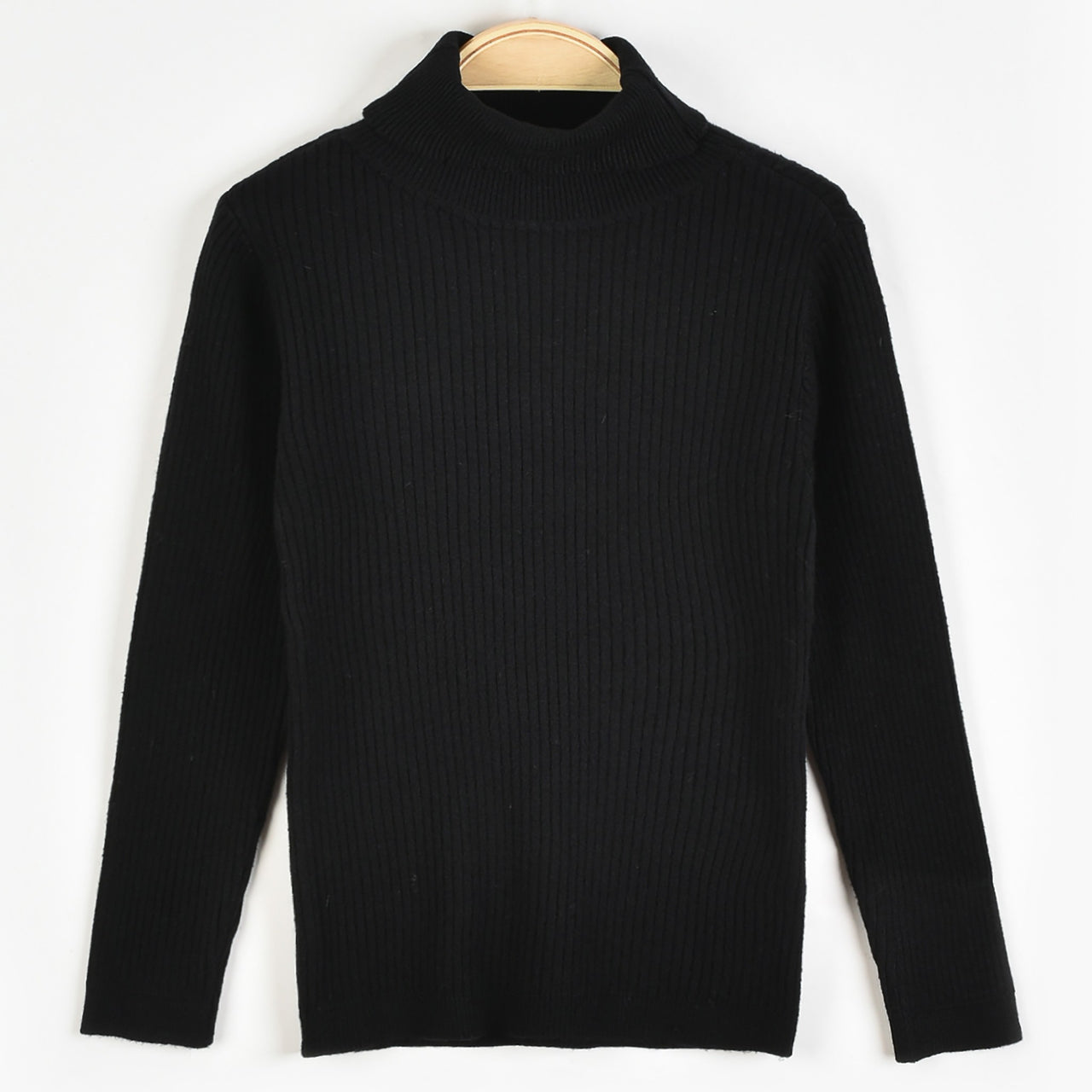 Melange Rib Knit Golf Top