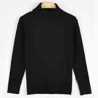 Melange Rib Knit Golf Top