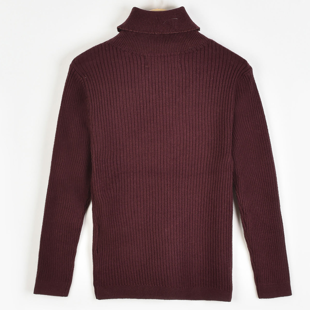 Melange Rib Knit Golf Top