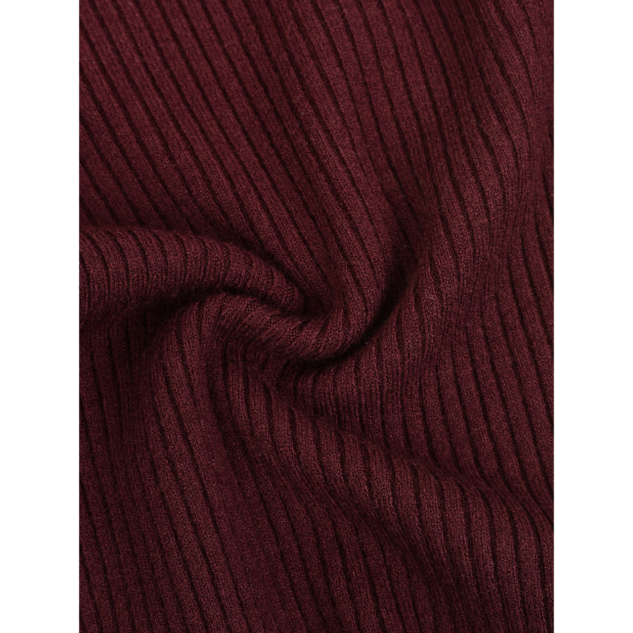 Melange Rib Knit Golf Top