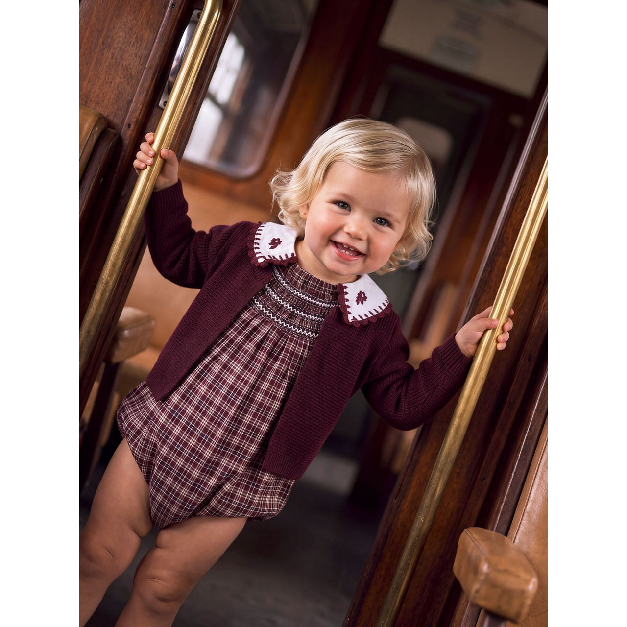 Melange Rowan Checkered Romper Set/ Dress