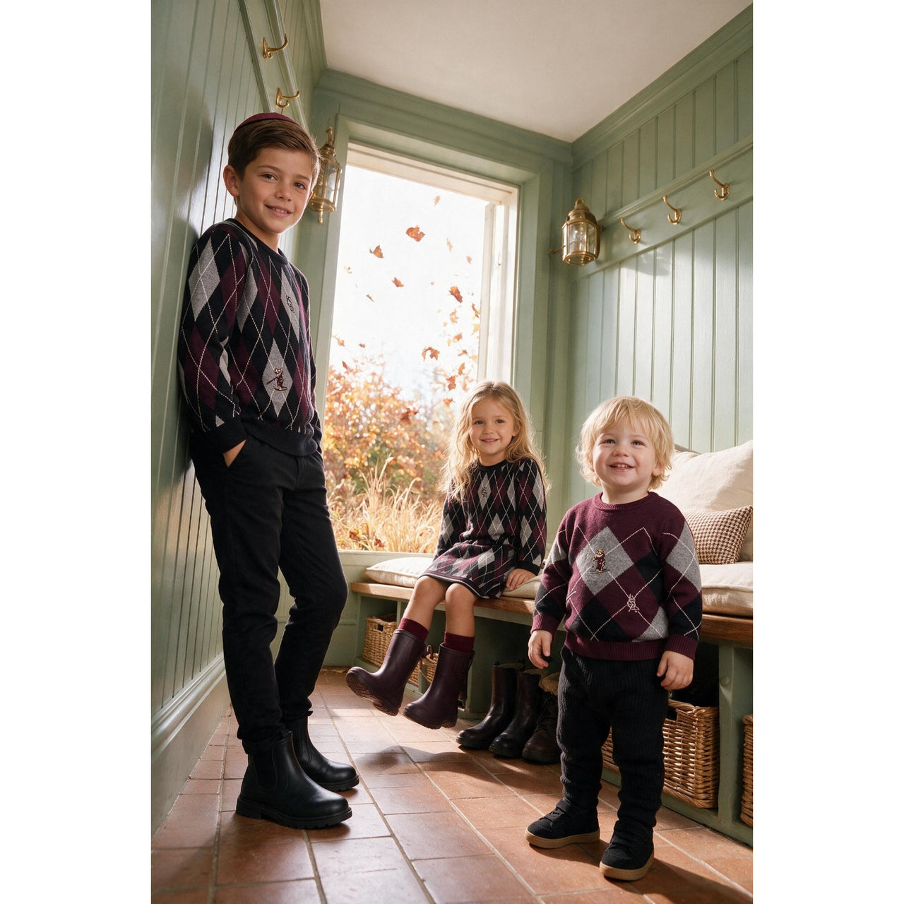 Boys Argyle Sweater