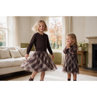 Checkered Tulle Skirt