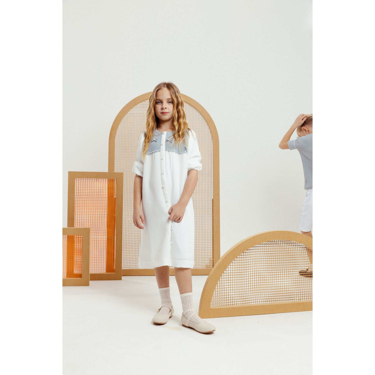 Ariel Knit Bow Dress - Kidichic