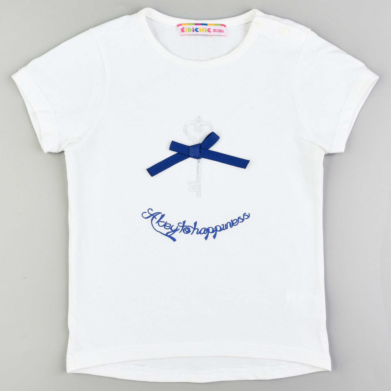 Baby Girl S.S Key Print T-Shirt - Kidichic