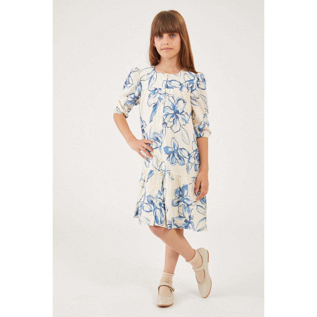 Big Flower Dress - Kidichic