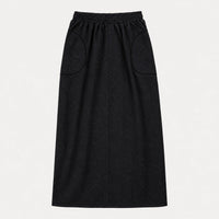 Long Pocket Jeans Skirt