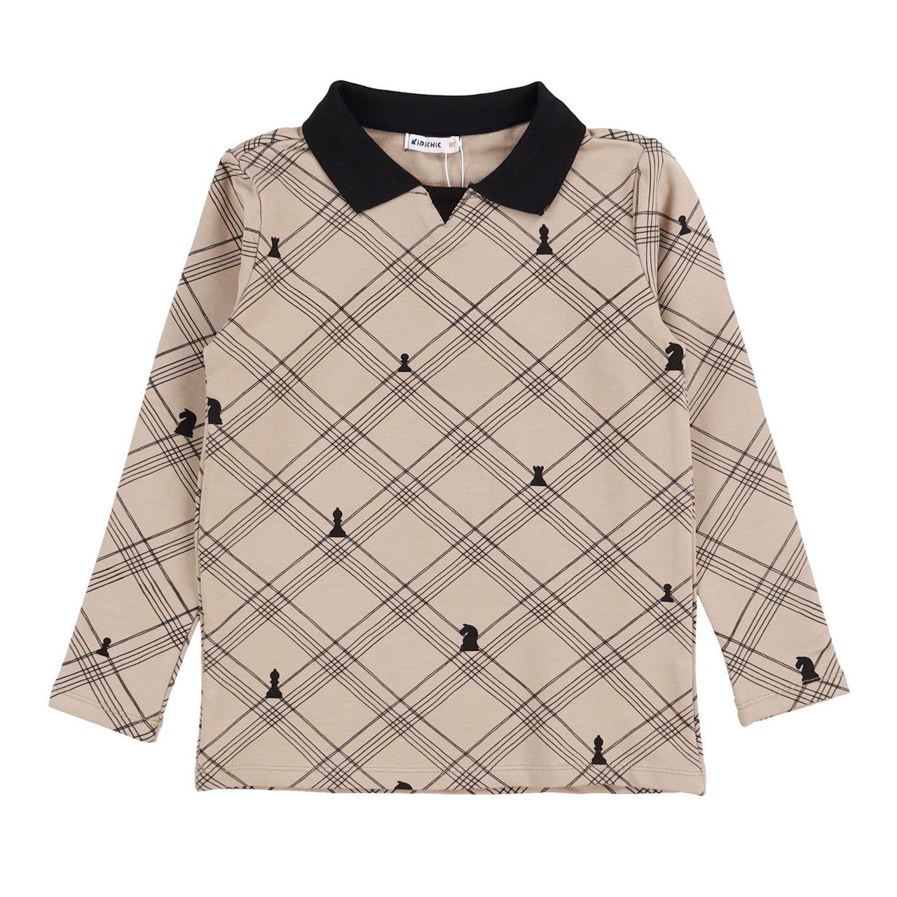 Boys Collar Print Shirt - Kidichic