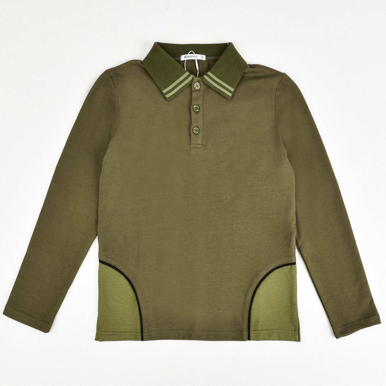 Boys Contrast Collar Polo - Kidichic
