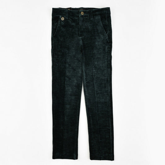 Boys Elegant Velour Pants - Kidichic