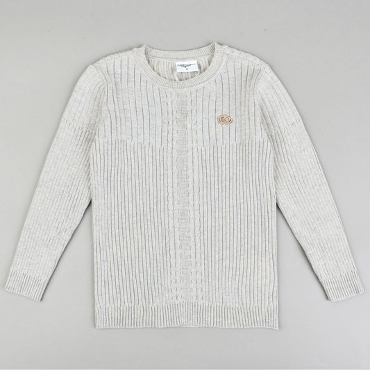 Boys Knit Rib Sweater - Kidichic