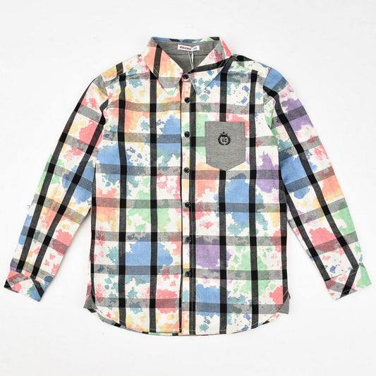 Boys L.S Checkered Shirt - Kidichic