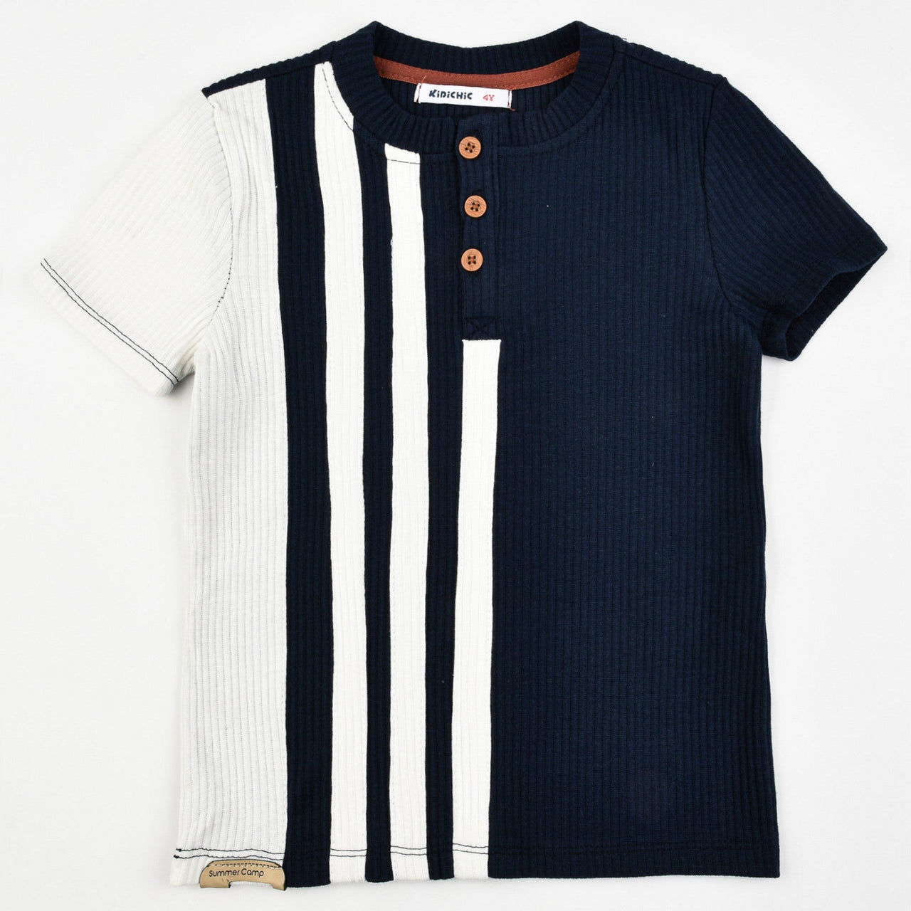 Boys Stripe Rib T - Shirt - Kidichic