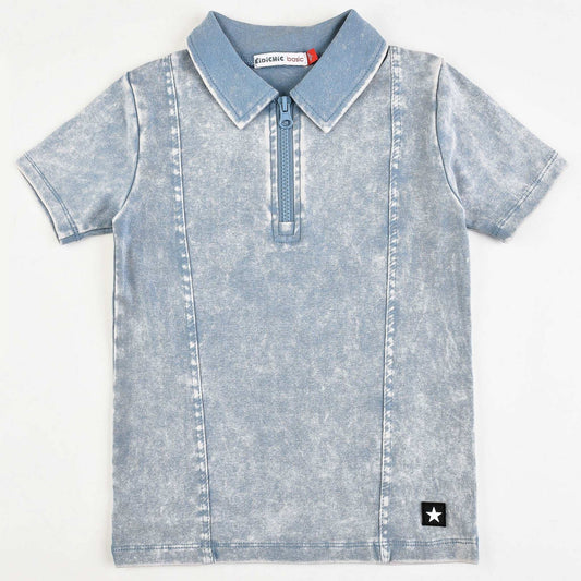 Boys Zipper Polo Henley - Kidichic