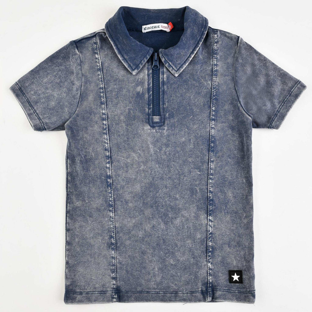 Boys Zipper Polo Henley - Kidichic