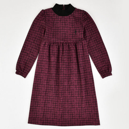 Checkered Collar Dress - Kidichic