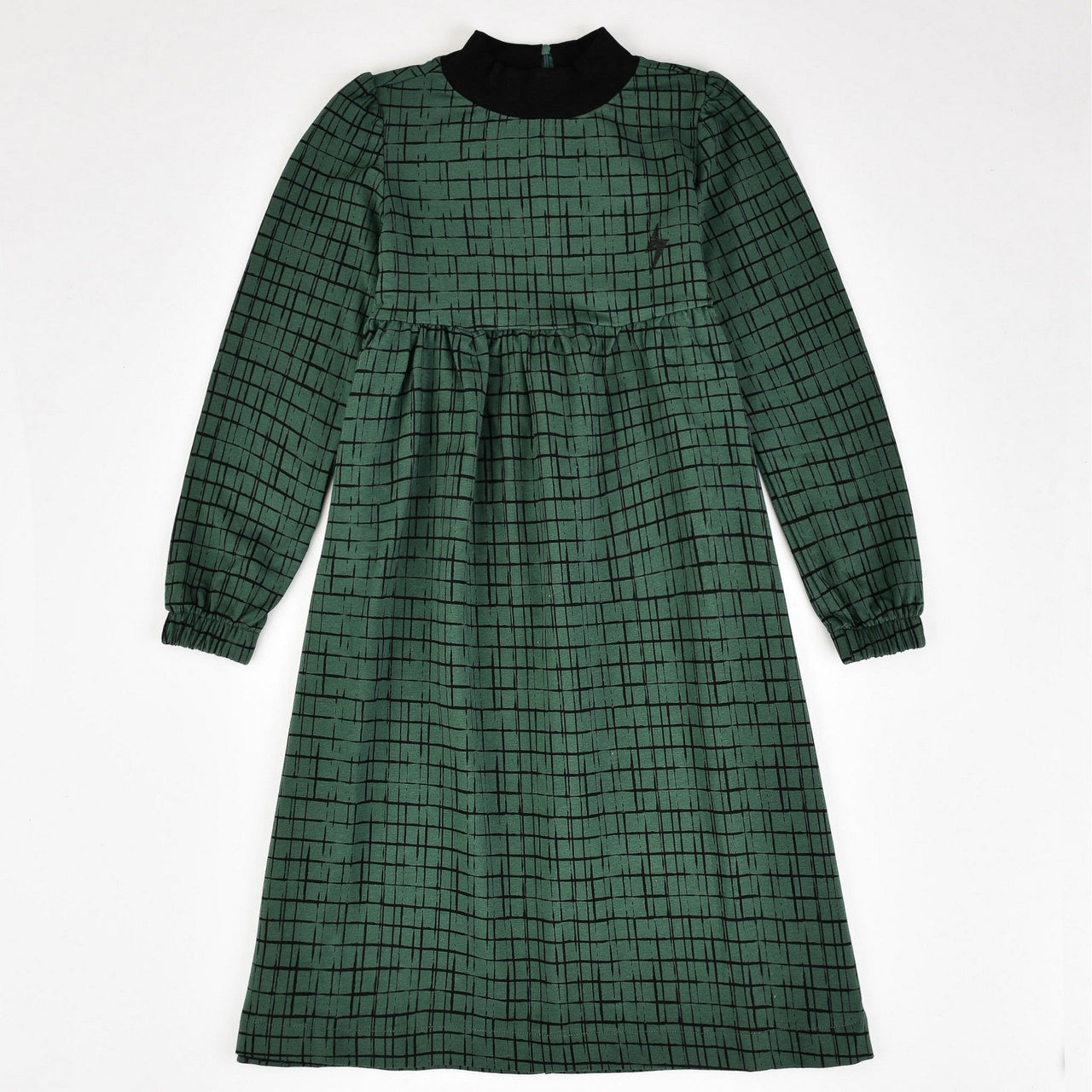 Checkered Collar Dress - Kidichic