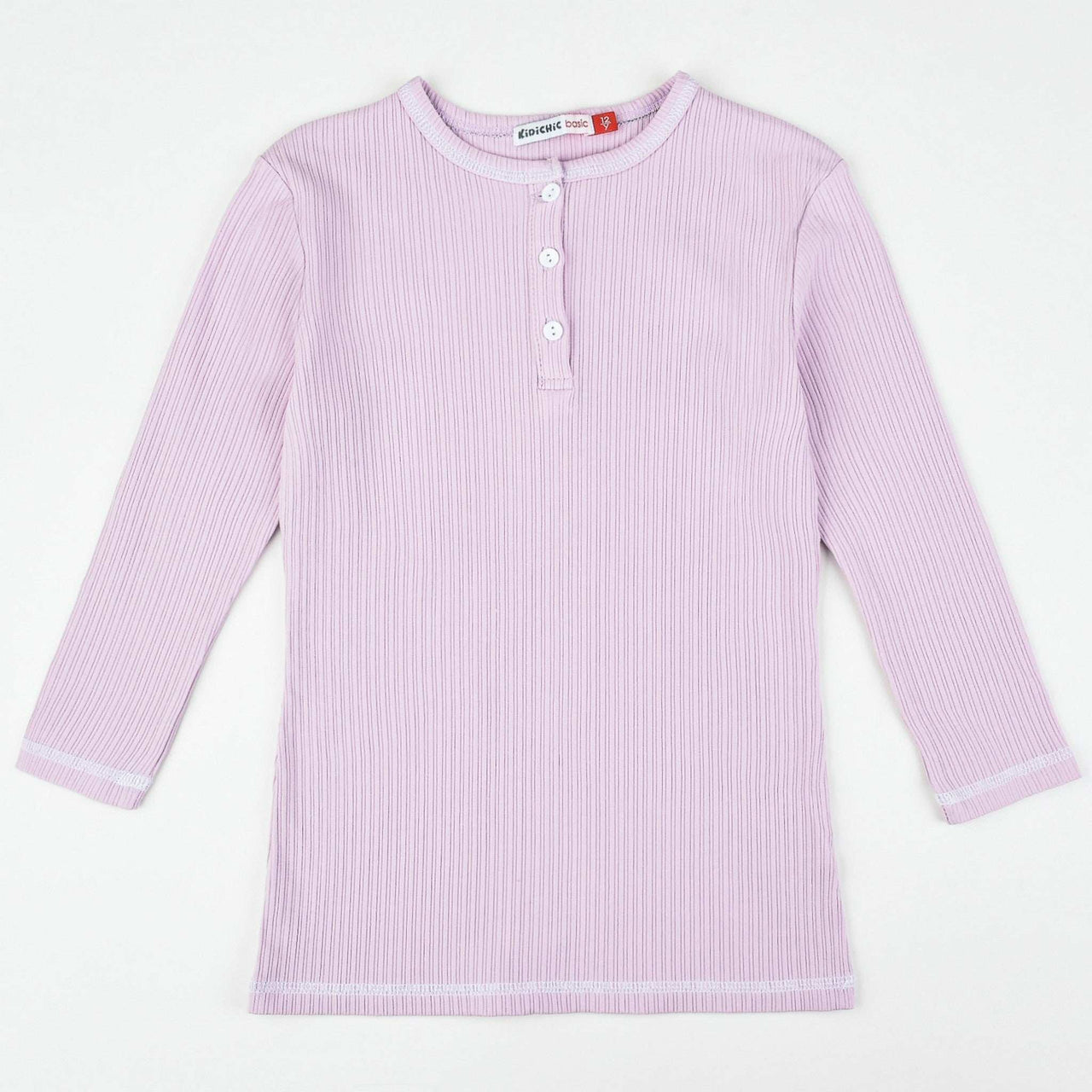 Contrast Stitch Henley - Kidichic