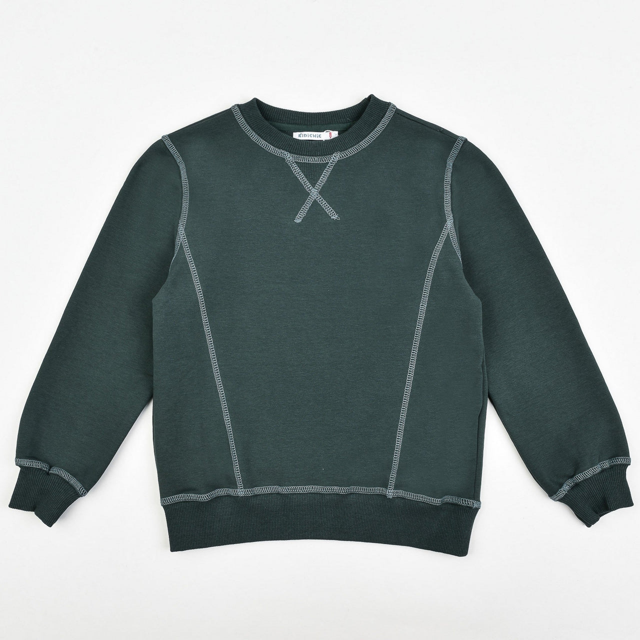 Contrast Stitch Sweatshirt - Kidichic