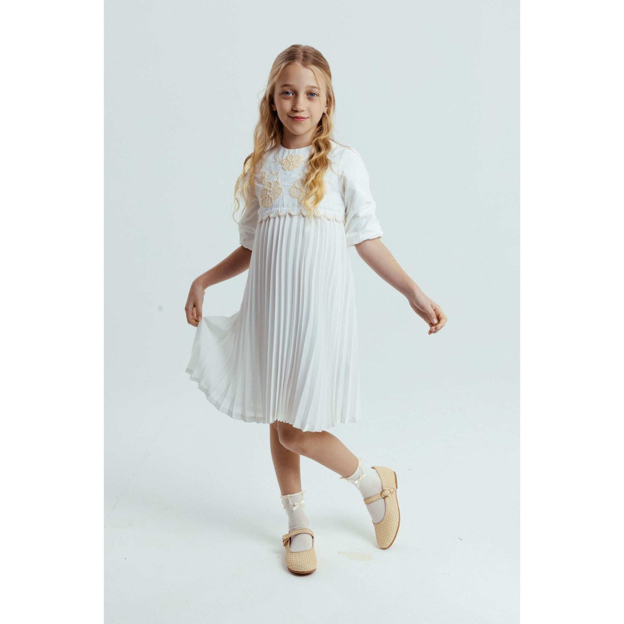Crochet Flowers Dress – Kidichic