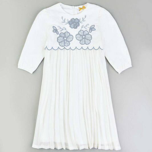 Crochet Flowers Dress - Kidichic