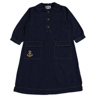 Denim Patch Dress - Kidichic
